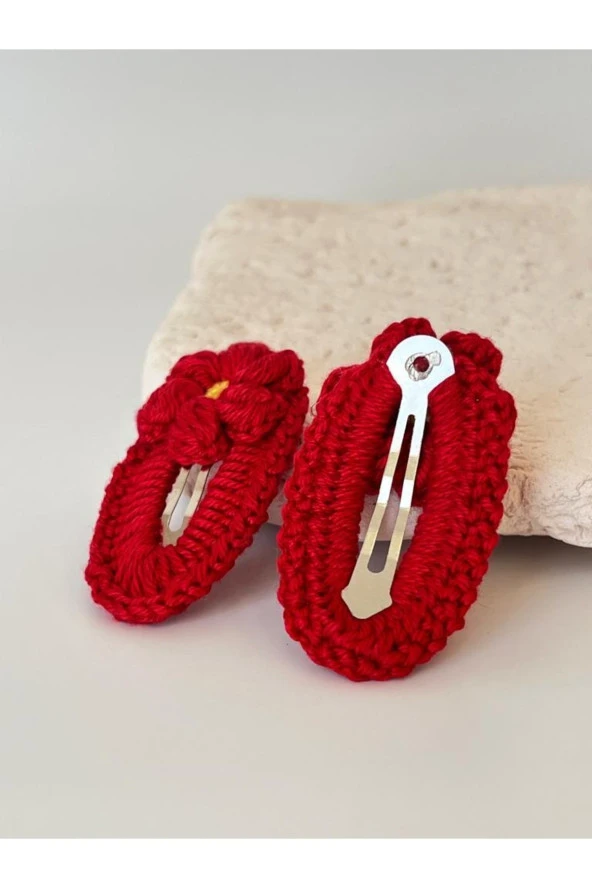 Amigurumi Örgü 2 Adet Çıtçıt Toka - 2