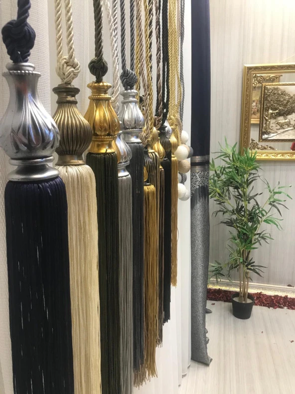 NİVEMESHOME ALTIN SAÇAKLI GOLD APARAT TAVAN TOPLAMA BRAÇOL - 4