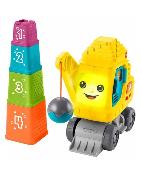 Fisher Price Sesli ve Işıklı Eğitici Vinç HWY62 - 2