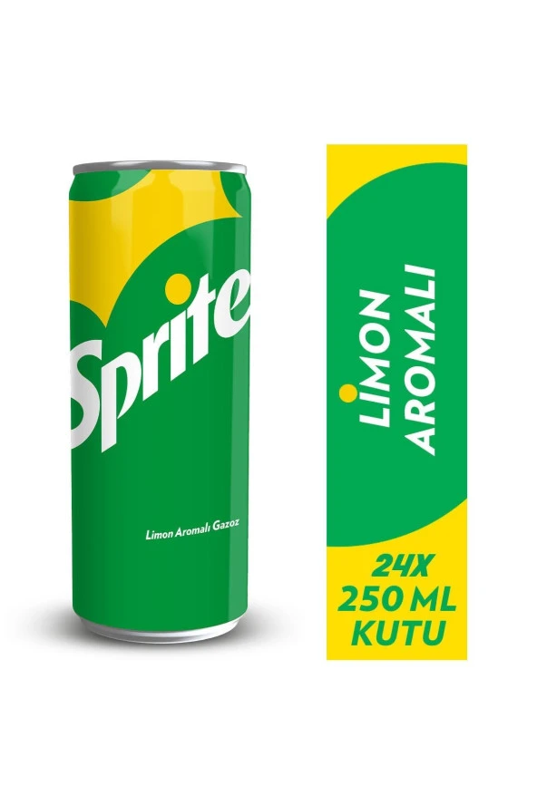 Sprite 250 ml Kutu x 24 Adet