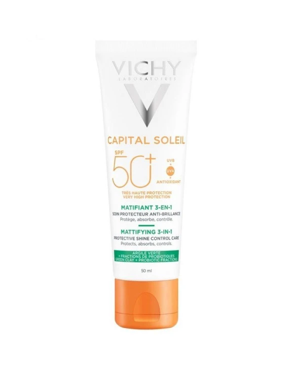 Vichy Capital Soleil SPF 50+ Mattifying 3 in 1 Güneş Kremi 50 ml