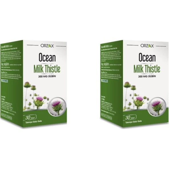 Orzax Ocean Milk Thistle 30 Tablet 2'li Paket ürün görseli 1