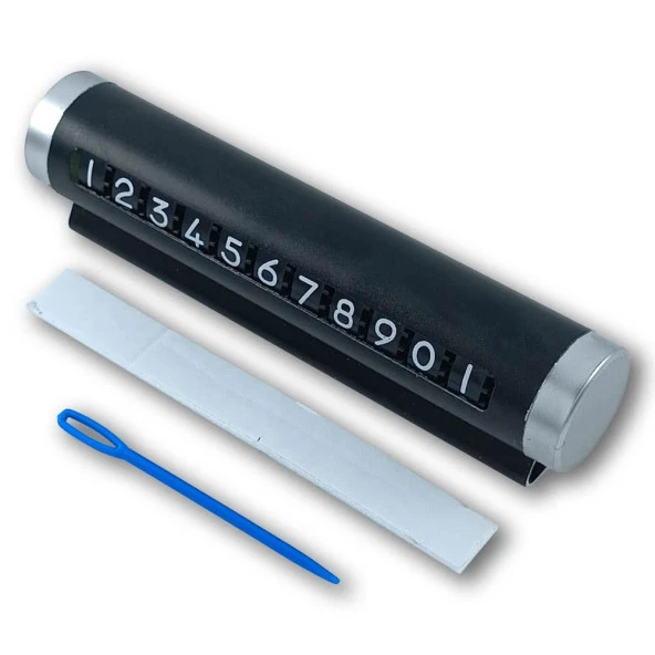 Araç İçi Park Numaratörü Telefon Tutucu 2'si 1 arada Numaratör Stand Araba Aksesuar Standı - 2