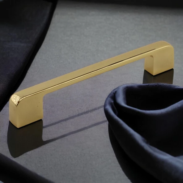 Arel Kulp Mobilya Mutfak Dolabı Çekmece Dolap Kulpları Kapak Kulpu Kulbu Gold Altın 128 mm Metal - 3