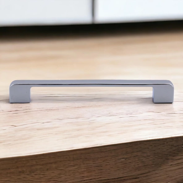 Arel Kulp Mobilya Mutfak Dolabı Çekmece Dolap Kulpları Kapak Kulpu Kulbu Krom Renk 128 mm Metal - 6