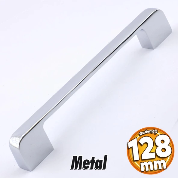 Arel Kulp Mobilya Mutfak Dolabı Çekmece Dolap Kulpları Kapak Kulpu Kulbu Krom Renk 128 mm Metal