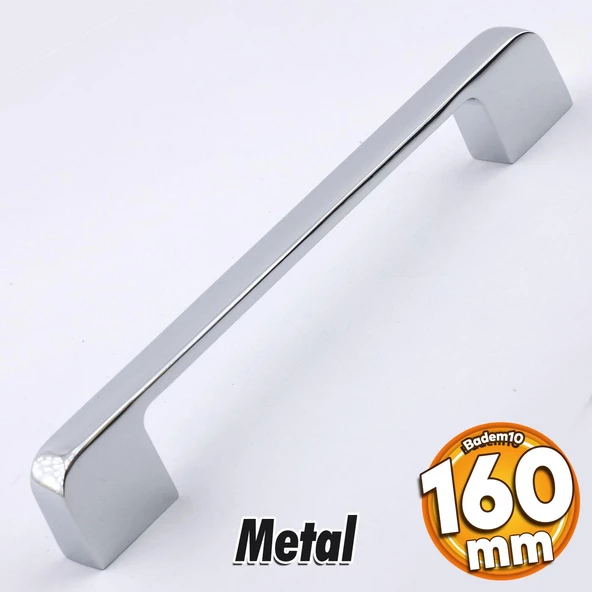 Arel Kulp Mobilya Mutfak Dolabı Çekmece Dolap Kulpları Kapak Kulpu Kulbu Krom Renk 160 mm Metal