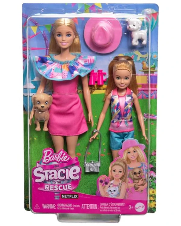 Barbie ve Stacie Kız Kardeşler 2li Paket HRM09