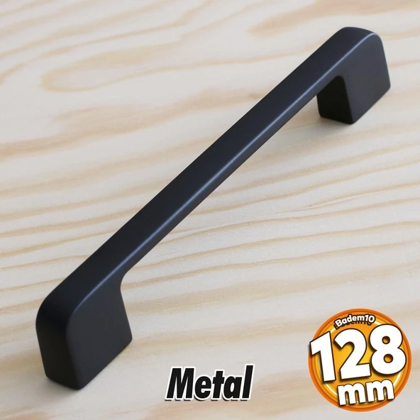 Arel Kulp Mobilya Mutfak Dolabı Çekmece Dolap Kulpları Kapak Kulpu Kulbu Siyah 128 Mm-12.8 Cm Metal