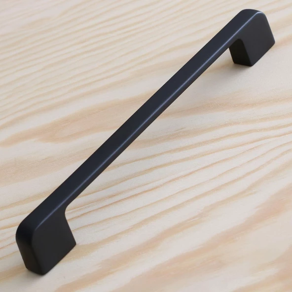 Arel Kulp Mobilya Mutfak Dolabı Çekmece Dolap Kulpları Kapak Kulpu Kulbu Siyah 224 mm Metal - Resim 2