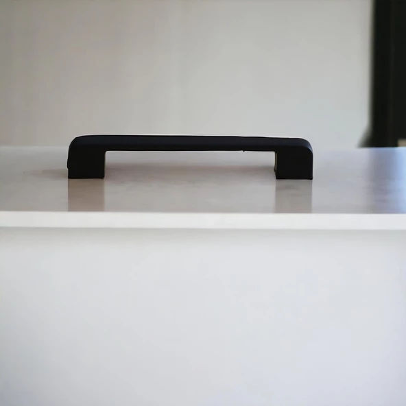 Arel Kulp Mobilya Mutfak Dolabı Çekmece Dolap Kulpları Kapak Kulpu Kulbu Siyah 128 Mm-12.8 Cm Metal - Resim 7