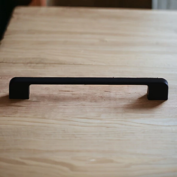 Arel Kulp Mobilya Mutfak Dolabı Çekmece Dolap Kulpları Kapak Kulpu Kulbu Siyah 224 mm Metal - Resim 6