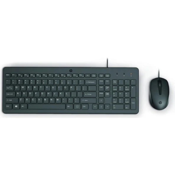 Hp 150 Kablolu Klavye Mouse Seti Türkçe Siyah 240J7AA