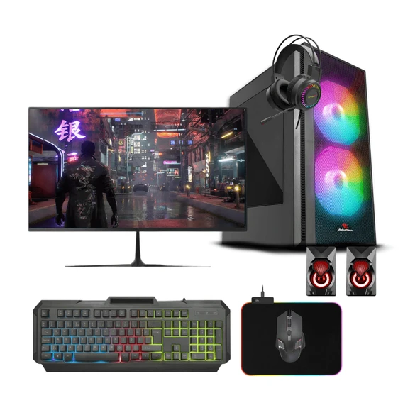 Gaming Pc intel i3 4160 (4.Nesil) 8Gb Ddr3 256Gb M2 Nvme 4Gb Gt740 21.5" Oyun Bilgisayarı - 1