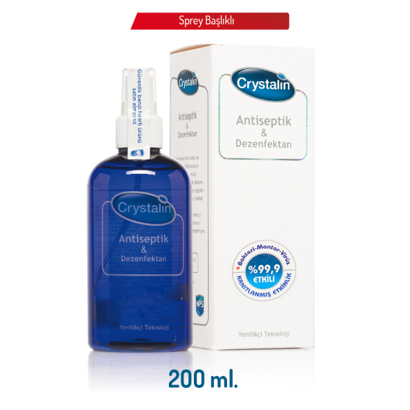 Crystalin 200 ml antiseptik dezenfektan