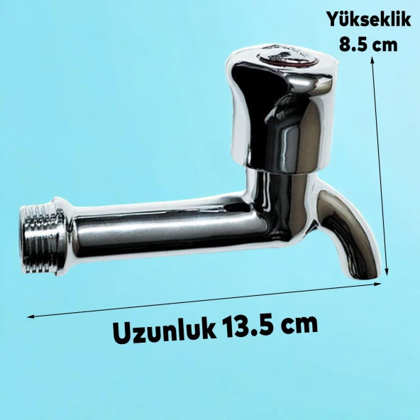 Uzun Musluk Süzgeçli Tuvalet Bahçe Lavabo Musluğu Ara Musluk - 2