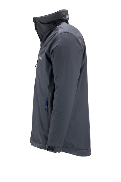 Erkek Dik Yaka içi Polarlı Antrasit Mont - 3