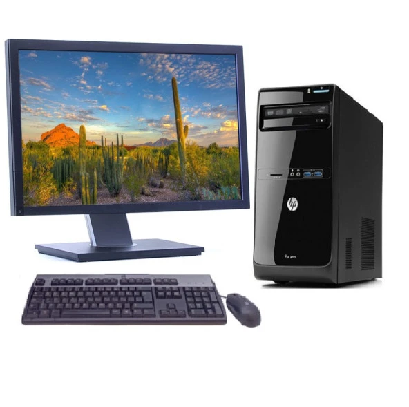 Hp 2.El Pc Pro 3500 (Dikey) İ5 3.Nesil 16Gb Ddr3 (Sıfır 512Gb Ssd) O/B Vga 21.5" Lcd Monitör