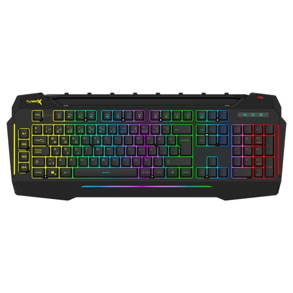 Turbox Klavye Gıantpeak Usb Kablolu Sese Duyarlı Rgb Işıklı Makro Gamıng - 1
