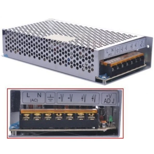 Oem Kamera Adaptör 12V 10 Amper Metal Korumalı Adaptör