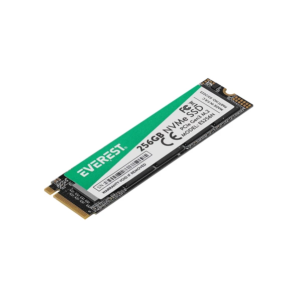 Everest Hdd Ssd M2 Nvme 256Gb Es256 2500/1800Mb/S 3D Nand Pcıe Gen3 - 2