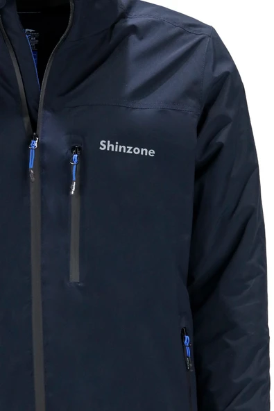 Erkek Dik Yaka içi Polarlı Lacivert Mont - 4