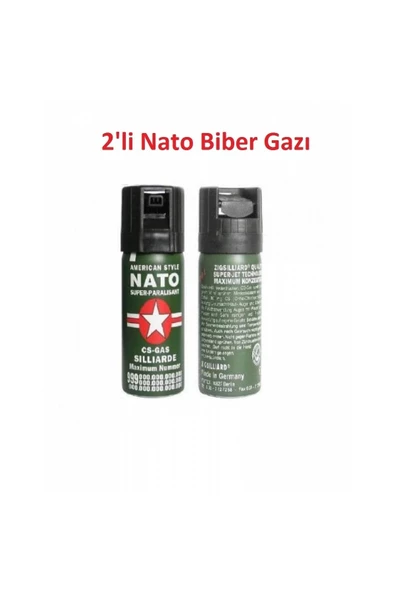 Acı Biber Gazı Sprey /nato/ Büyük Boy ((2 ADET)) 50ml