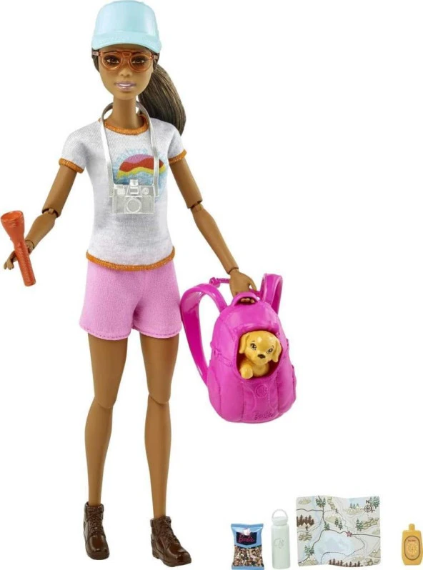 Barbie Spa Günü GKH73-HNC39, Gezgin Aksesuarlı Model Oyuncak Bebek