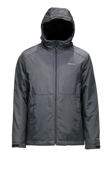 Erkek Kapitone Kapüşonlu Antrasit Mont