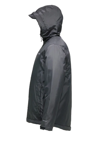 Erkek Kapitone Kapüşonlu Antrasit Mont - 2