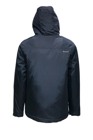 Erkek Kapitone Kapüşonlu Lacivert Mont - 3