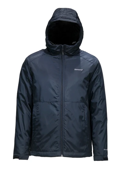 Erkek Kapitone Kapüşonlu Lacivert Mont