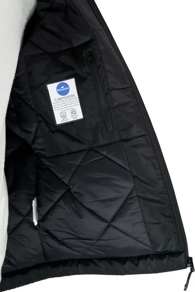 Erkek Kapitone Kapüşonlu Siyah Mont - 4