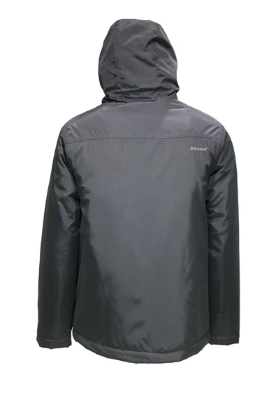 Erkek Kapitone Kapüşonlu Antrasit Mont - 3