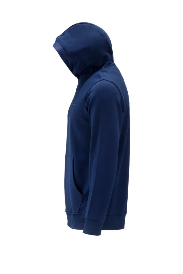 Erkek Standart Fit Kapüşonlu Cepli Koyu Sweatshirt - 3