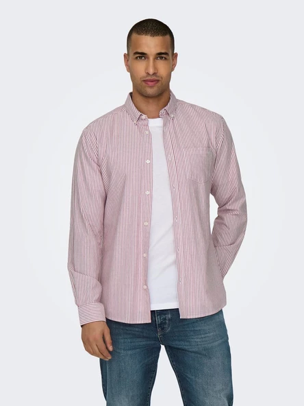 ONLY&SONS Erkek Çizgili Gömlek 22027766