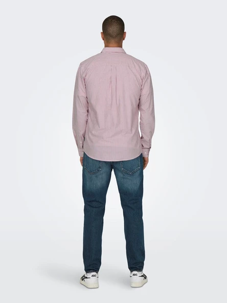 ONLY&SONS Erkek Çizgili Gömlek 22027766 - 2