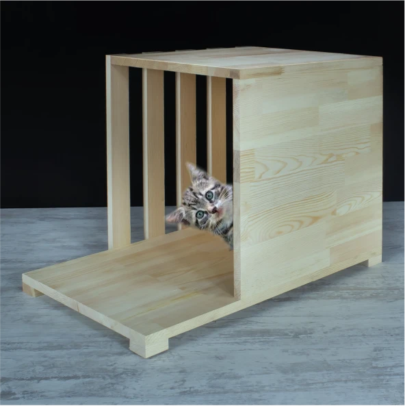 Gia Concept Ahşap Kedi Evi - 2
