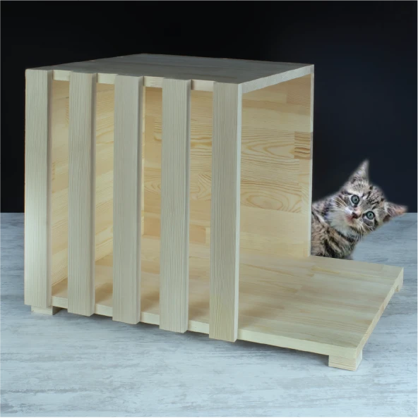 Gia Concept Ahşap Kedi Evi - 3