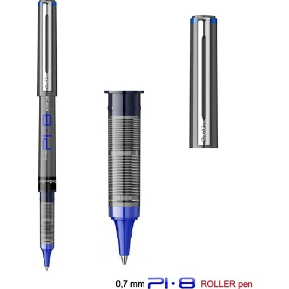 Scrikss Mavi Offıce Roler Kalem Değiştirelebilir Refil 0,7 mm 12'li