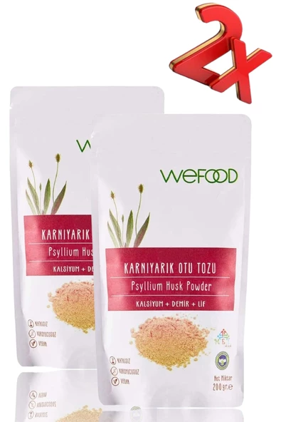 Karnıyarık Otu (Psyllium) Tozu 200 gr. 2'li