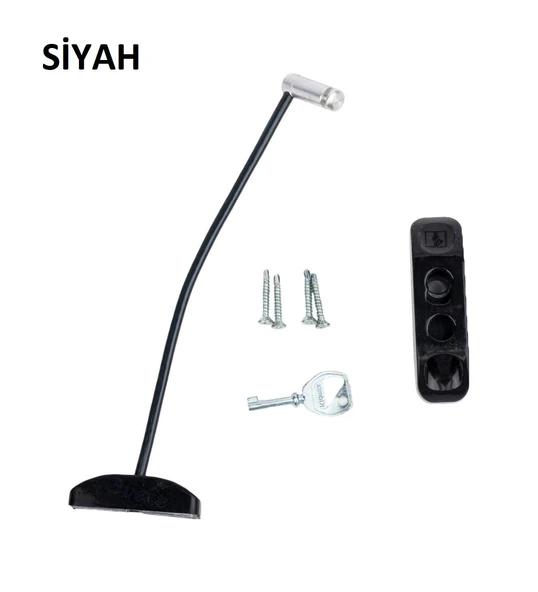 Çelik Halatlı Pencere Emniyet Hırsız Çocuk Kilidi 1 ADET - 4