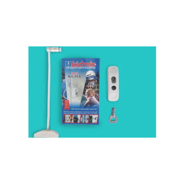 Çelik Halatlı Pencere Emniyet Hırsız Çocuk Kilidi 1 ADET - 7