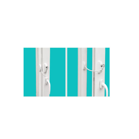 Çelik Halatlı Pencere Emniyet Hırsız Çocuk Kilidi 1 ADET - 8