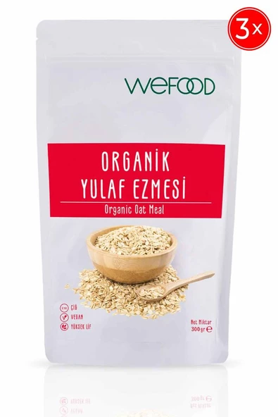 Organik Yulaf Ezmesi 300 Gr 3'lü