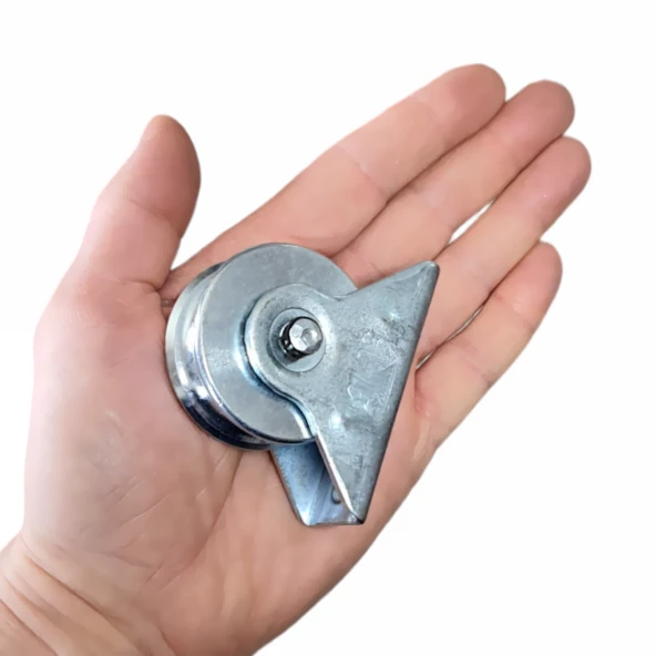 Aletçantam 50mm Bilyalı Rulmanlı Kepli Makara Sürgülü Kapı Ray Tekeri - 3