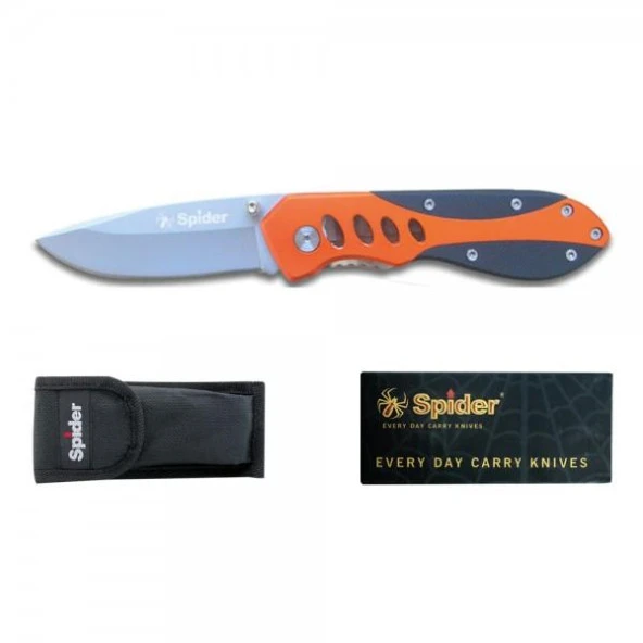 Spider Paslanmaz Bel Klipsli Çakı E017OR