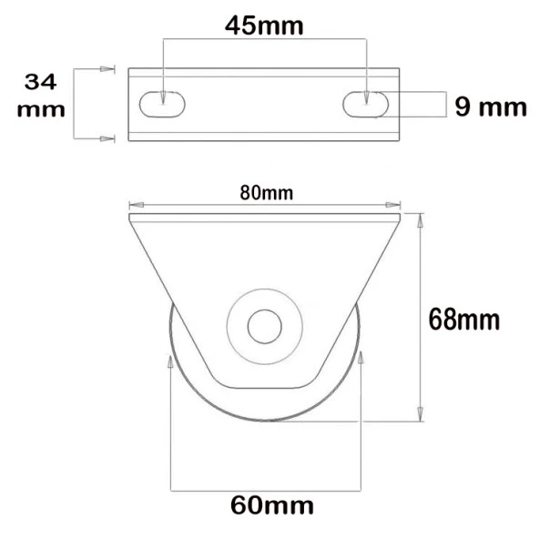 Aletçantam 60mm Bilyalı Rulmanlı Kepli Makara Sürgülü Kapı Ray Tekeri - 4