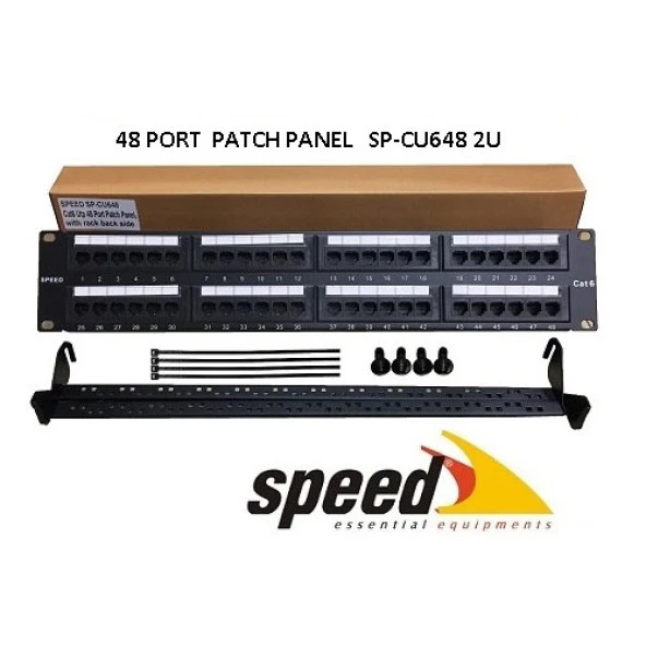 SPEED SP-CU648 48 PORT UTP CAT6 PATCH PANEL