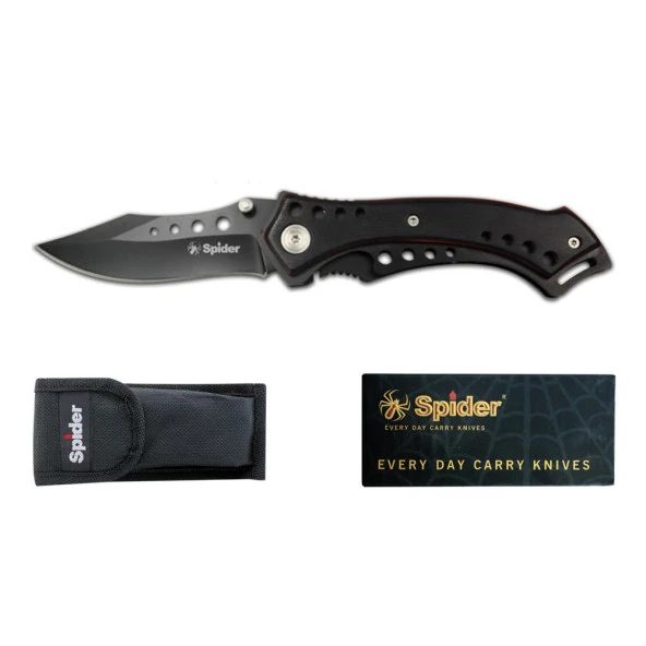 Spider Paslanmaz Kilitli Çakı E014LBK